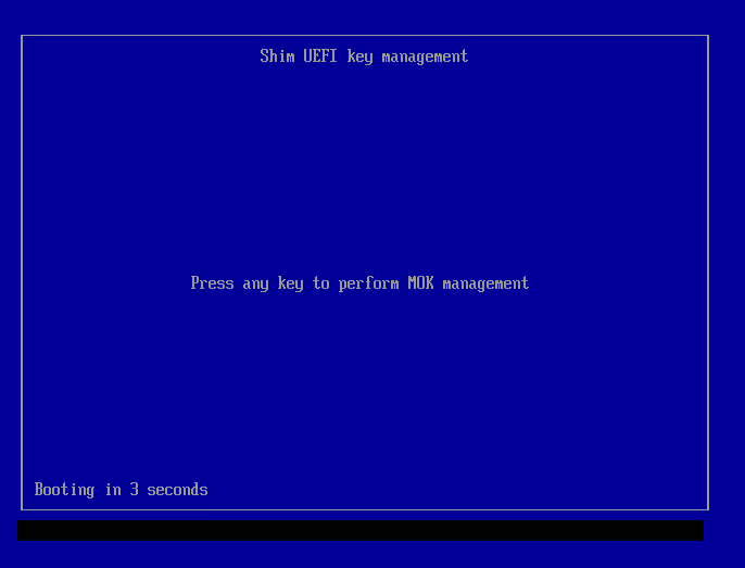 SHIM UEFI key management