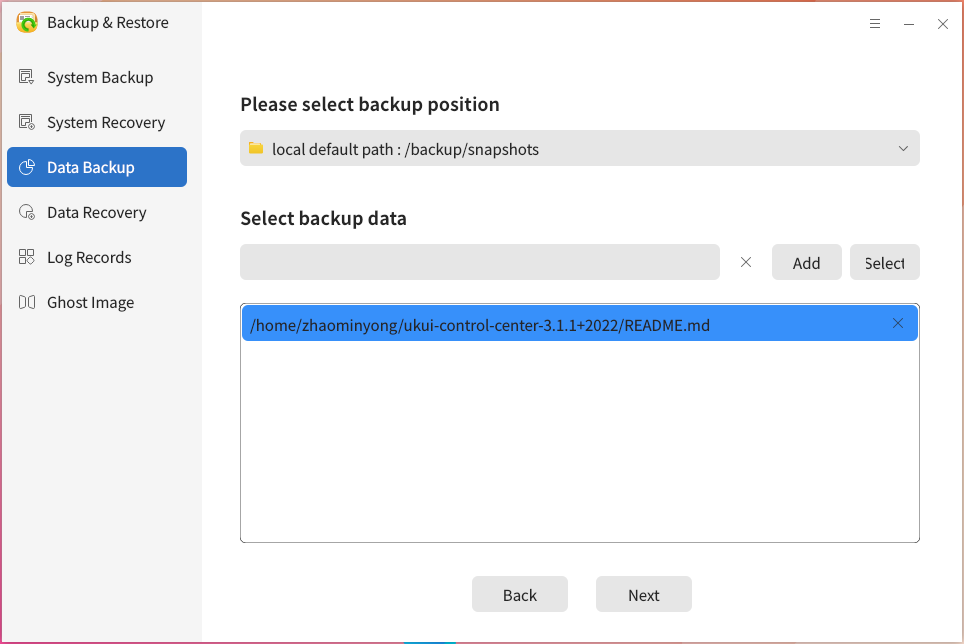 Fig 8 Specify directories or files -big