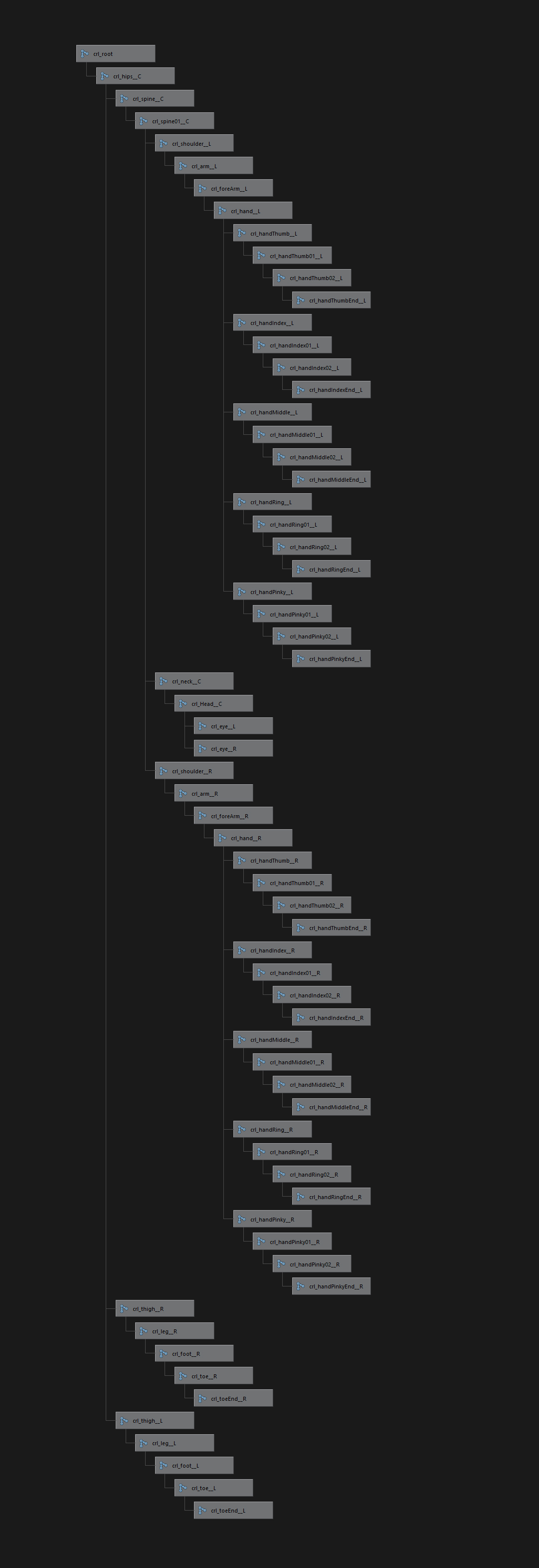 Skeleton Hierarchy